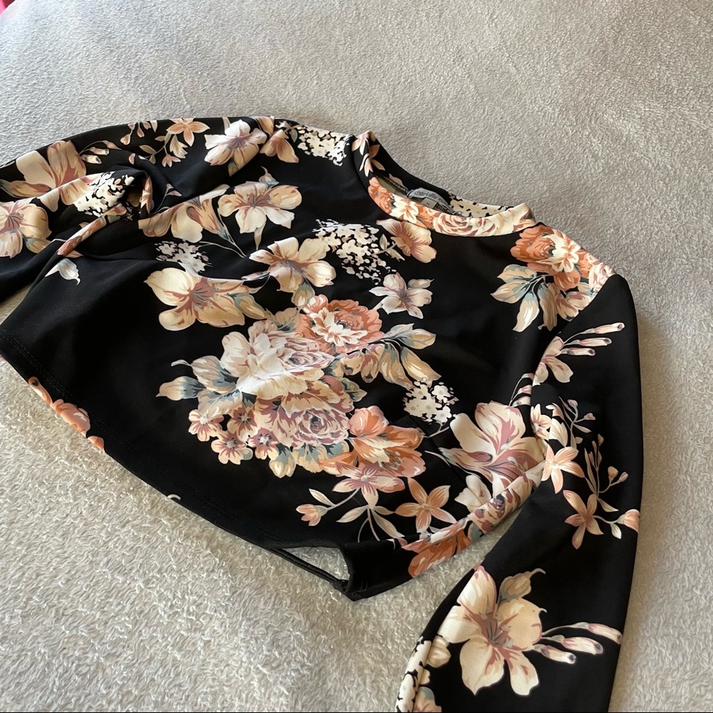 Floral crop top